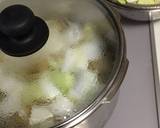 旬の白菜がたっぷりとれる鶏団子汁作り方5写真