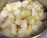 旬の白菜がたっぷりとれる鶏団子汁作り方6写真