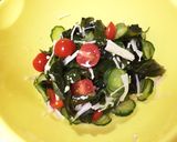 ミニトマト入り！きゅうりとワカメの酢の物作り方5写真