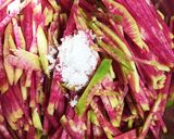 紅芯大根のなます（酢の物)作り方1写真