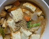 お一人様クリーミー酸辣炒飯味豆腐野菜炒め作り方22写真
