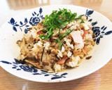 柚子胡椒好きさんへ！柚子きのこの焼き飯作り方7写真