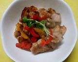 柔らかい☆パプリカと鶏もも肉炒め ♡作り方7写真