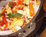 片付け簡単♪ストーブで紙焼きパエリア作り方11写真