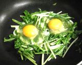 ✿水菜のしゃきしゃき巣ごもり☆卵のせ✿作り方2写真
