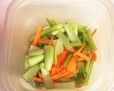 ☆レンジで簡単☆胡麻香る中華風白和え作り方4写真