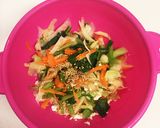 ☆レンジで簡単☆胡麻香る中華風白和え作り方7写真