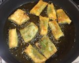 簡単♪鶏ささみ•青じそ•チーズの春巻き♪作り方5写真