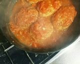 手作り☆トマトソースの煮込みハンバーグ♥作り方7写真