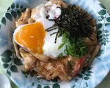 温泉卵と生姜あんかけ丼作り方2写真