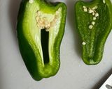 オーブンで簡単 ピーマンボートの肉詰め焼き作り方1写真