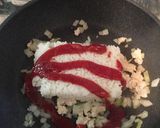 【1人分】ひき肉でチキンライス作り方3写真