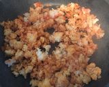 【1人分】ひき肉でチキンライス作り方4写真