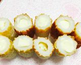 ♡チーズ入りちくわの磯部揚げ♡作り方3写真
