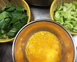 チンゲン菜とふんゎ〜り卵の中華風炒め♡作り方1写真