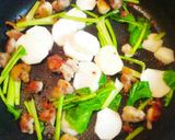 カブと鶏もも肉のニンニク醤油炒め作り方5写真