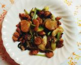 カブと鶏もも肉のニンニク醤油炒め作り方8写真