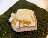 簡単オシャ飯♡クロックマダムおにぎらず！作り方5写真