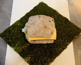 簡単オシャ飯♡クロックマダムおにぎらず！作り方6写真