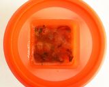 電子レンジで　大葉の蒸し玉子作り方3写真