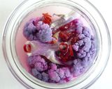 紫カリフラワーのピクルス作り方5写真