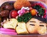 キャラ弁 おしりたんてい作り方1写真