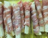 カリカリ⭐︎パン耳の豚肉まきまき作り方2写真