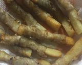 カリカリ⭐︎パン耳の豚肉まきまき作り方4写真