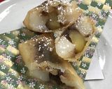 りんごとお餅のスイーツ春巻き　2種作り方11写真