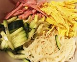 ゆず風味のそうめんサラダ稲荷作り方2写真