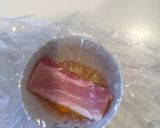 たまご、ベーコン、レンジでチン!作り方5写真