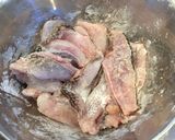 オコゼの唐揚げと揚げ豆腐 骨せんべい添え作り方5写真