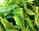 ほうれん草とツナと卵の炒め物作り方1写真