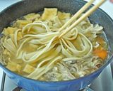 カラダぽかぽか！豆苗入りほうとう作り方4写真