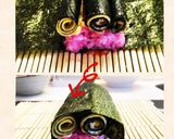 節分に♡赤鬼さんのデコ巻き寿司♡恵方巻作り方8写真