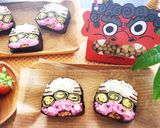 節分に♡赤鬼さんのデコ巻き寿司♡恵方巻作り方14写真