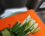 チンゲン菜と豚肉の炒めもん作り方3写真
