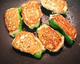 ピーマンのササミひき肉詰め作り方5写真