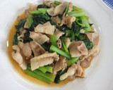 豚肉と小松菜のしょうが醤油炒め作り方6写真