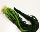 韓国家庭料理☆大根葉とサバの味噌汁作り方1写真