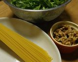 春菊とくるみのパスタ作り方1写真