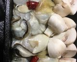 ぷりぷり牡蠣とマッシュルームのアヒージョ作り方3写真