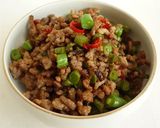 酸豆角肉泥　いんげんの漬物と豚ひき炒め作り方4写真