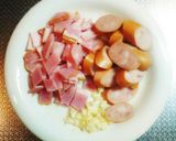 ベーコン＆ウィンナー☆ナポリタン作り方1写真