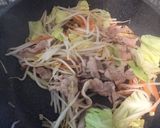 【1人分】かんたん肉野菜炒め作り方3写真