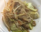 【1人分】かんたん肉野菜炒め作り方6写真