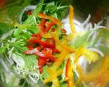 えごま油入り☆パプリカ 水菜の納豆サラダ作り方1写真