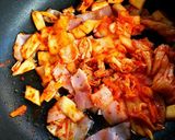 チーズキムチポックンパ（炒め飯）作り方3写真