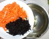 マリネ野菜炒め♪ひじきピーマン大豆ひき肉作り方5写真