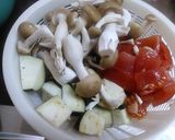 なすとトマトとしめじのカレー煮作り方1写真